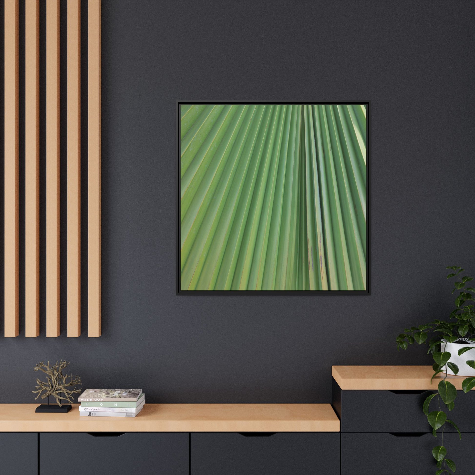 Emerald Rays - Unique Stretched Canvas Wall Art - Art By Earth