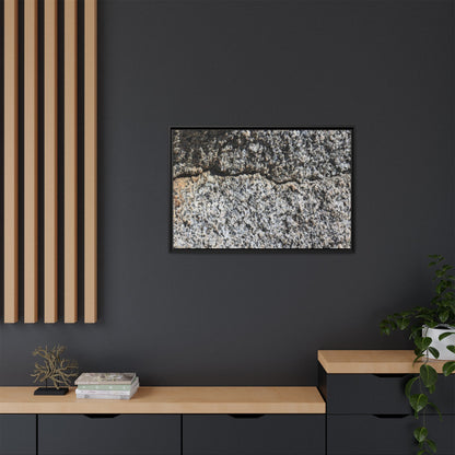 Weathered Stone Surface - Unique Stretched Canvas Wall Art