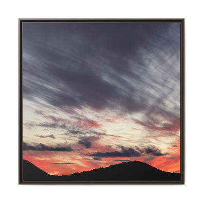 Fiery Sky at Dusk - Unique Stretched Canvas Wall Art - Art By Earth