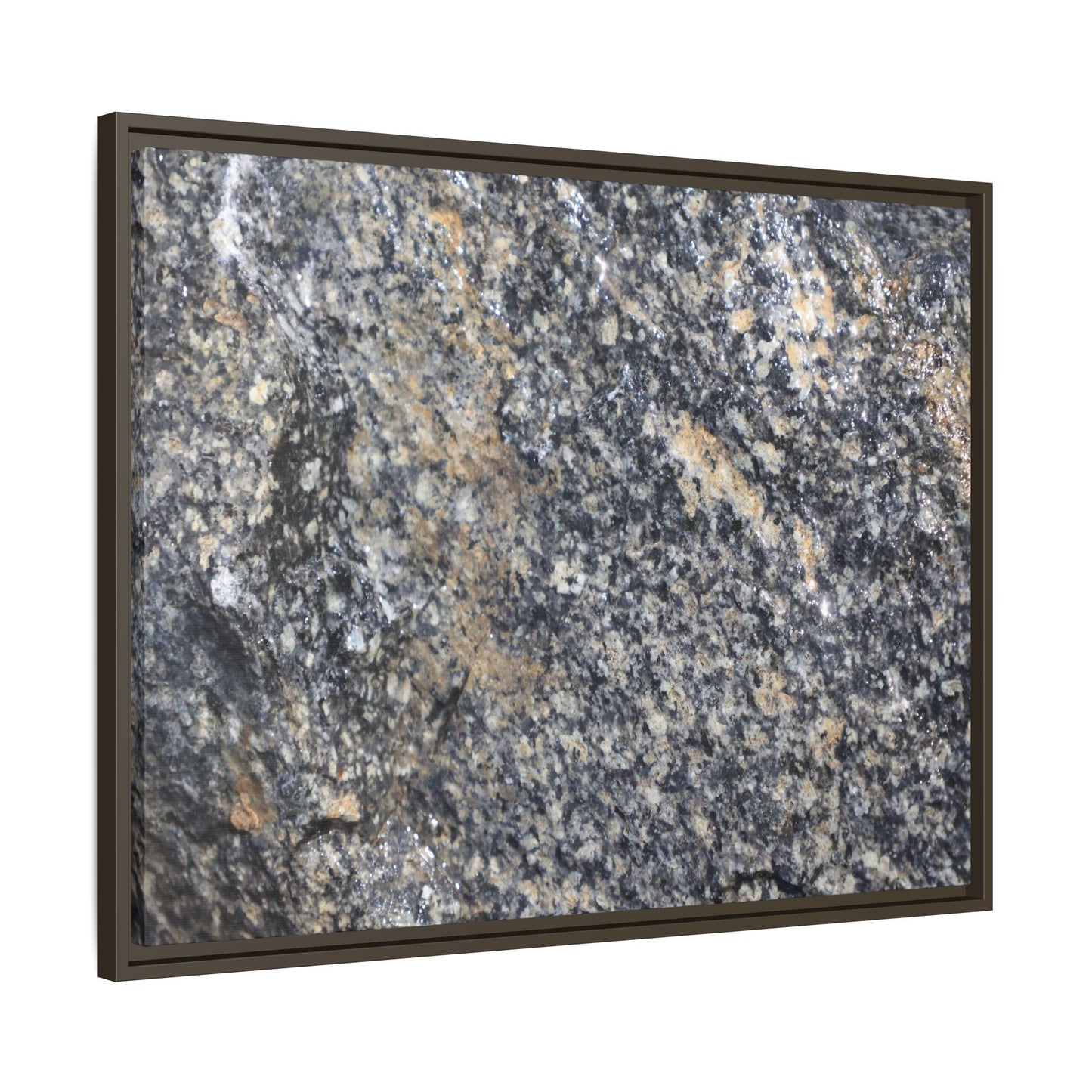 Crystalline Echoes - Unique Stretched Canvas Wall Art - Art By Earth