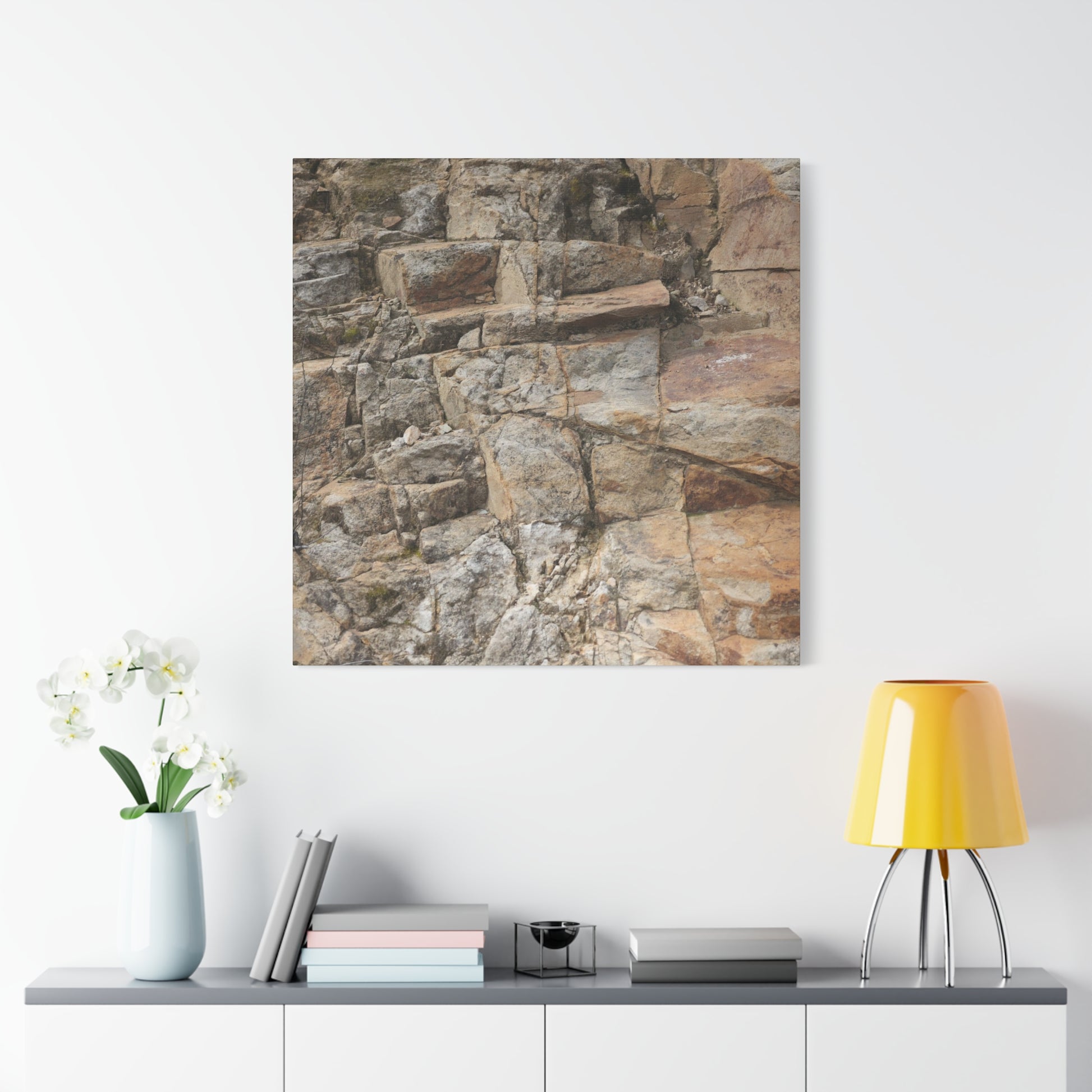 Stone Memories - Unique Frameless Canvas Wall Art - Art By Earth
