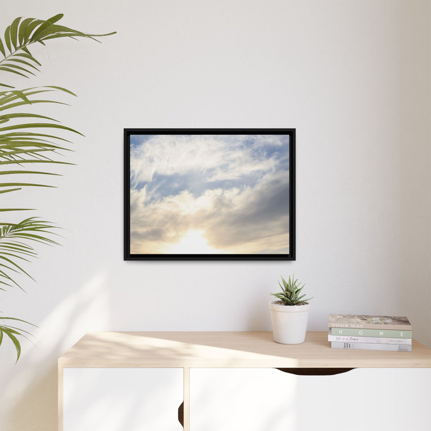 Sky's Ethereal Whisper - Unique Stretched Canvas Wall Art - Art By Earth