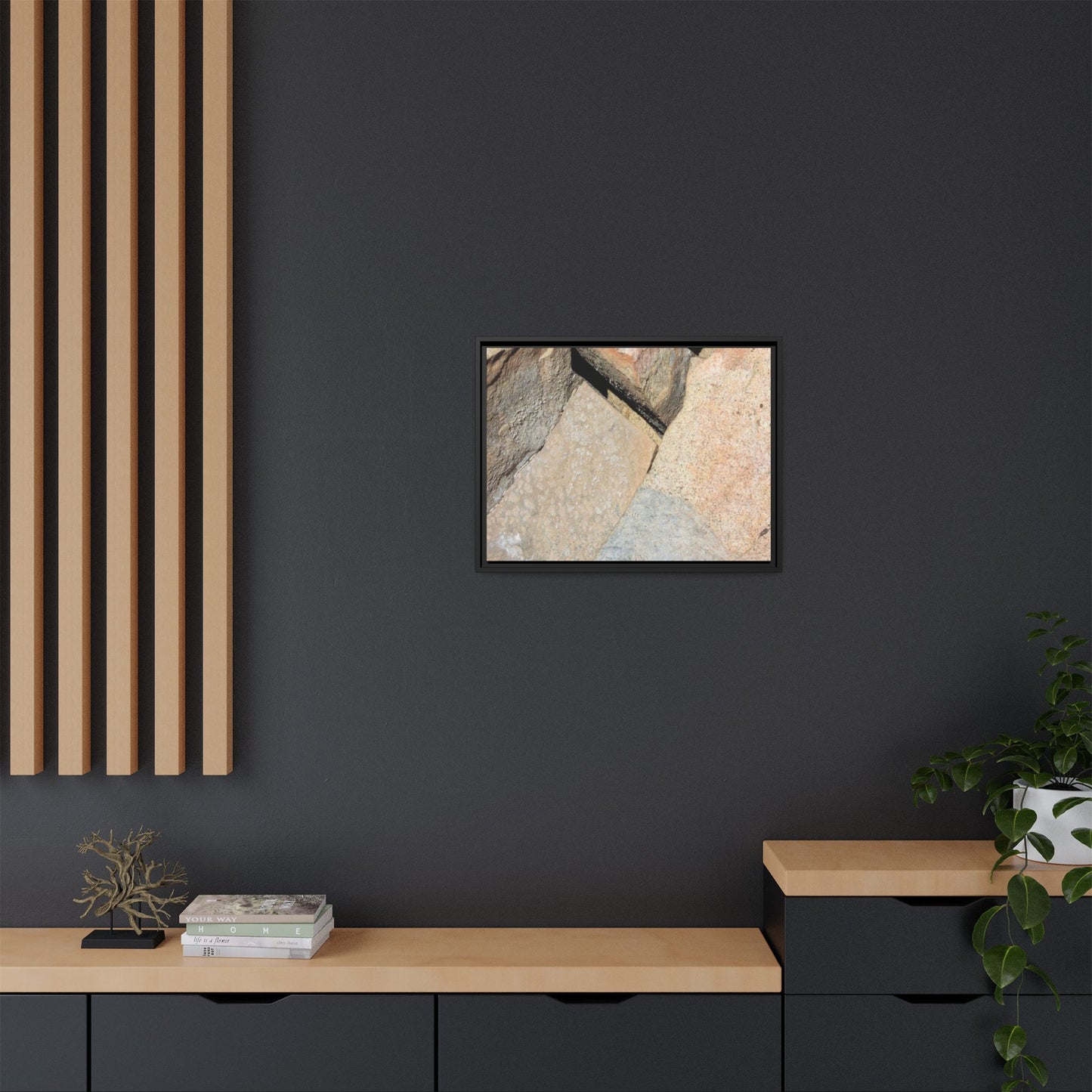 Rock Fragment - Unique Stretched Canvas Wall Art - Art By Earth