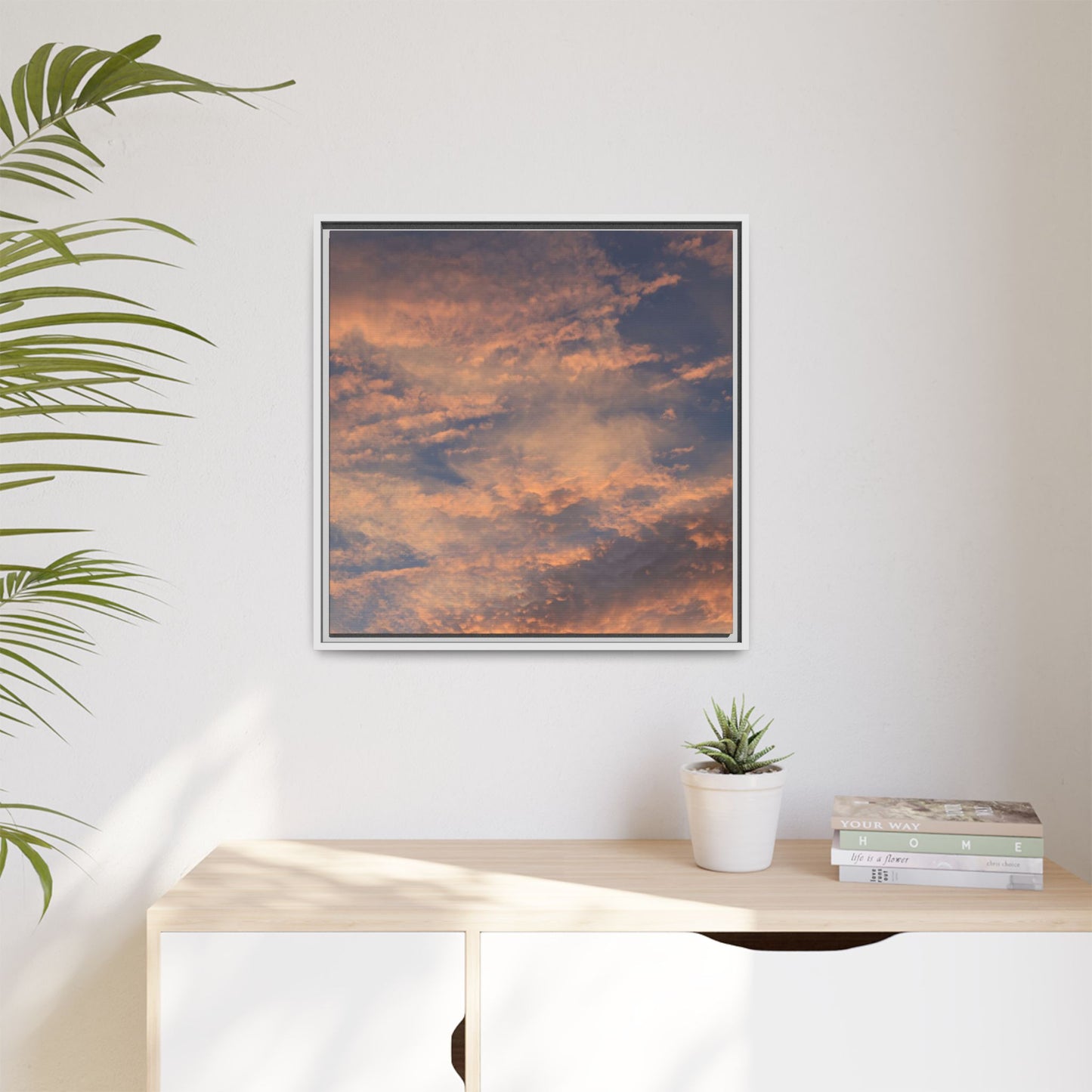 Sunset's Ethereal Canvas - Unique Stretched Canvas Wall Art - Art By Earth