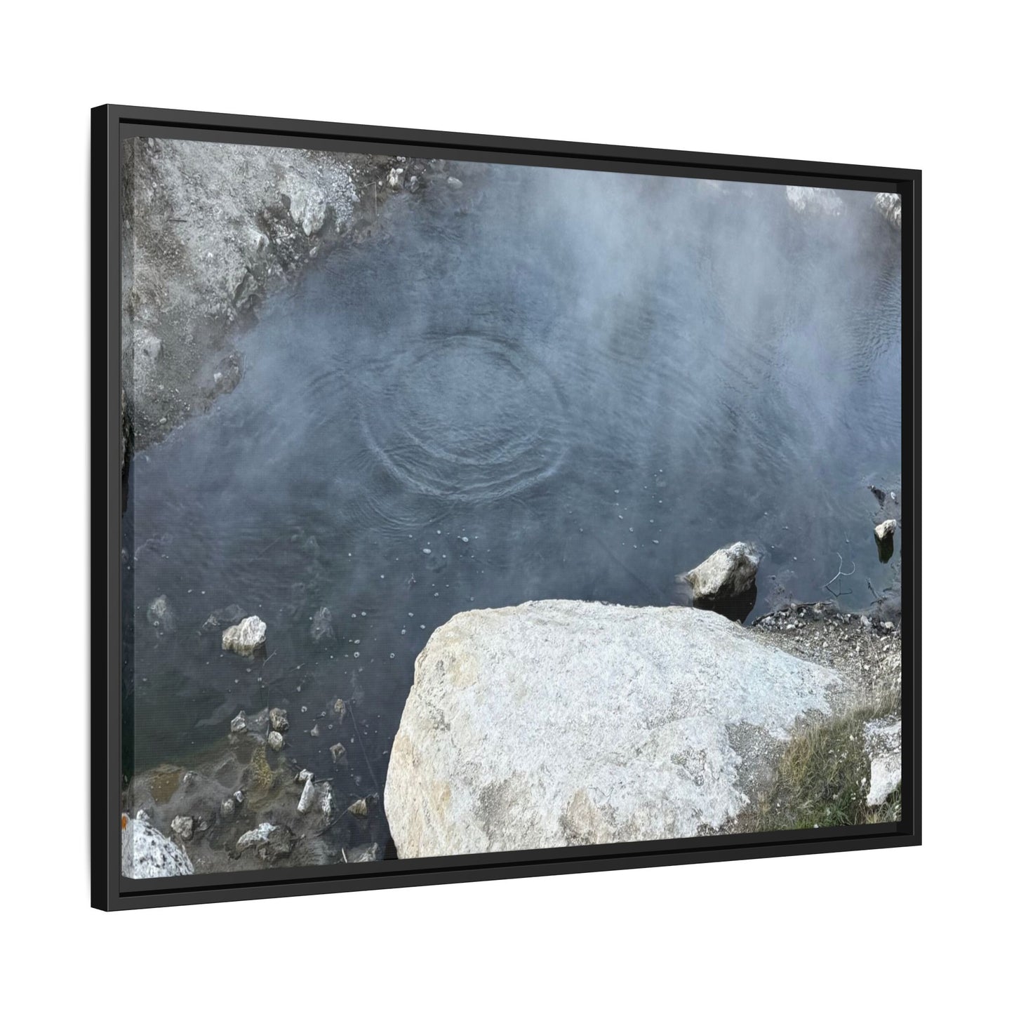 Ripples of Silence - Unique Stretched Canvas Wall Art