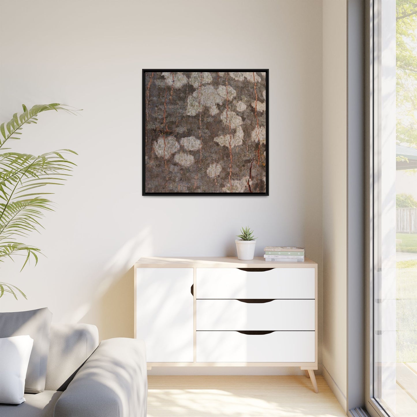 Lichen's Legacy - Unique Stretched Canvas Wall Art - Art By Earth