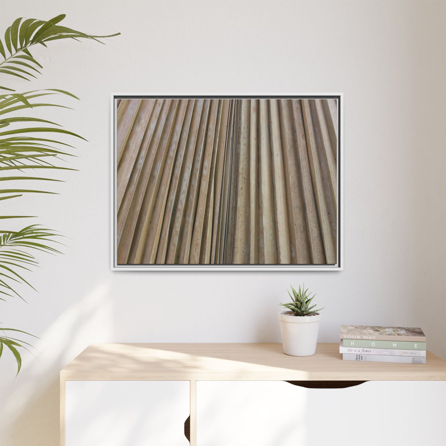 Wooden Whispers - Unique Stretched Canvas Wall Art - Art By Earth