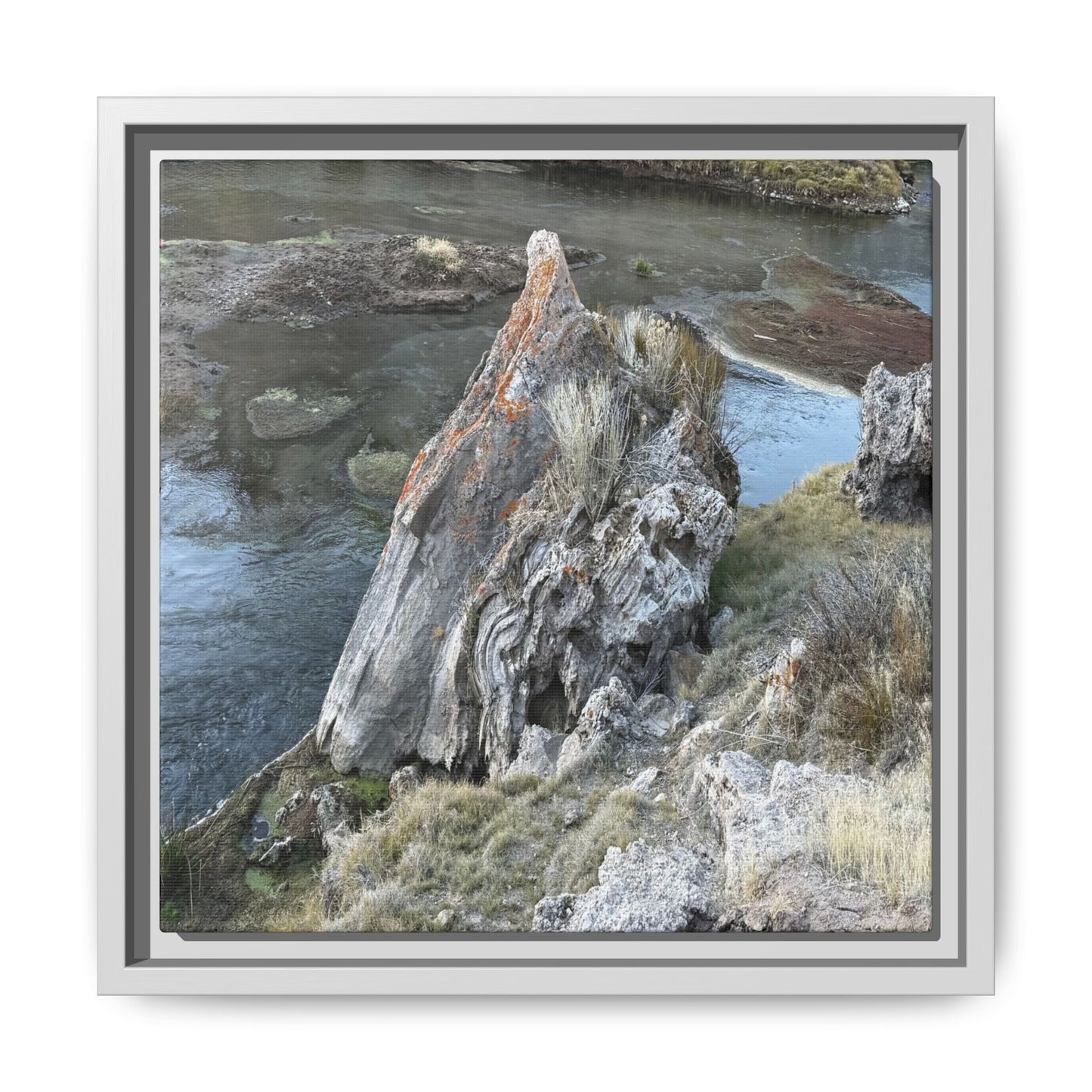 Carved by Water - Unique Stretched Canvas Wall Art