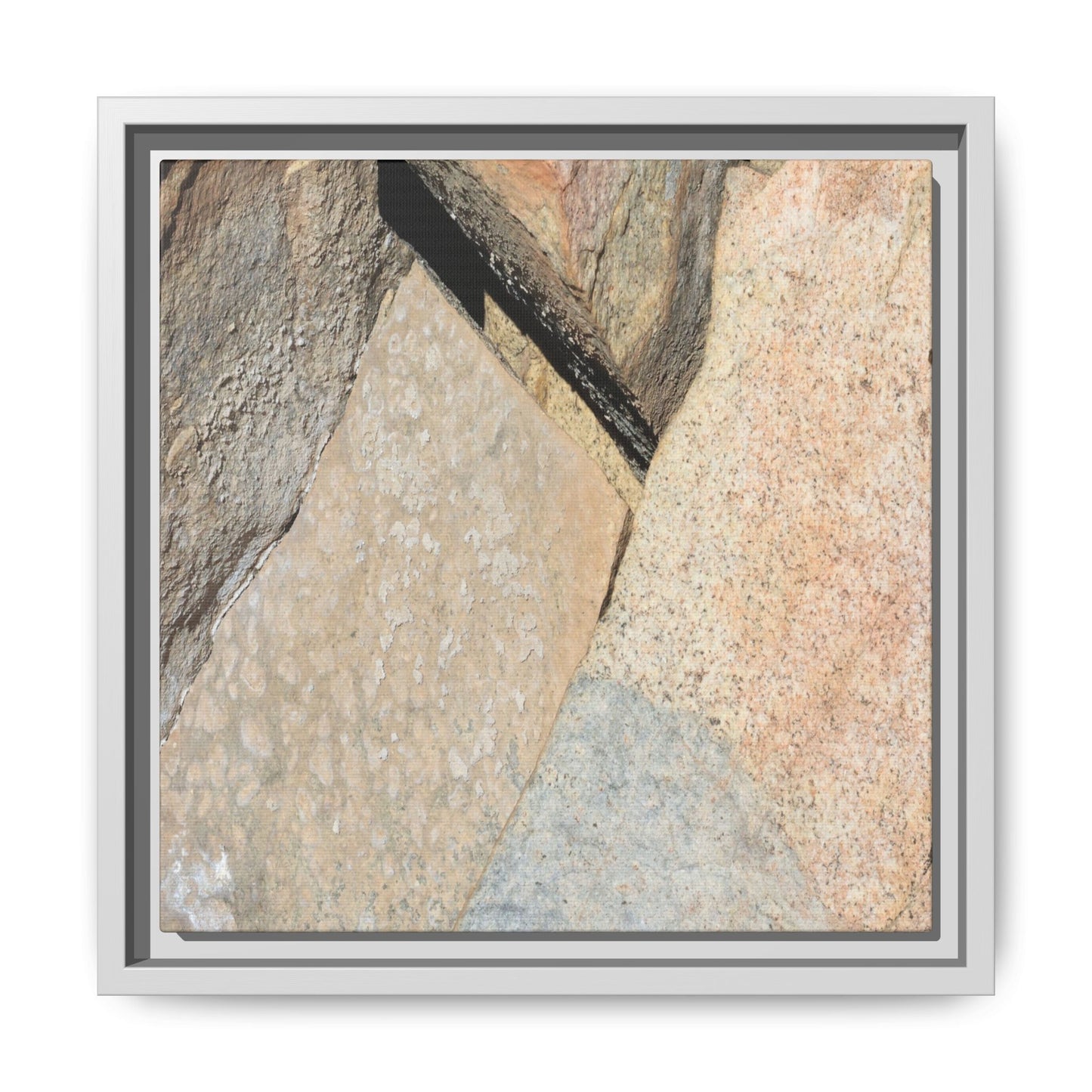 Rock Fragment - Unique Stretched Canvas Wall Art - Art By Earth