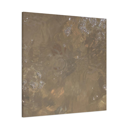 Echoes of Liquid Gold - Unique Frameless Canvas Wall Art - Art By Earth