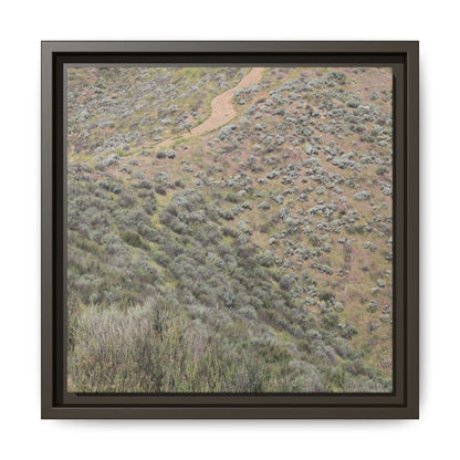 Arid Landscape with Winding Path - Unique Stretched Canvas Wall Art - Art By Earth