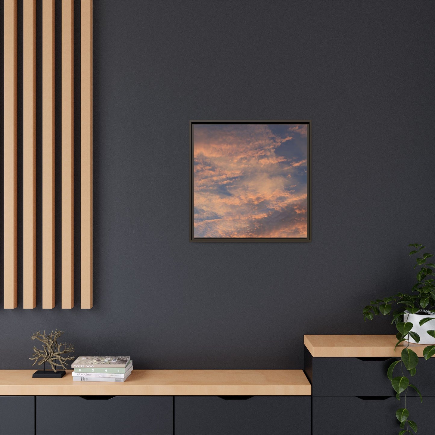 Sunset's Ethereal Canvas - Unique Stretched Canvas Wall Art - Art By Earth