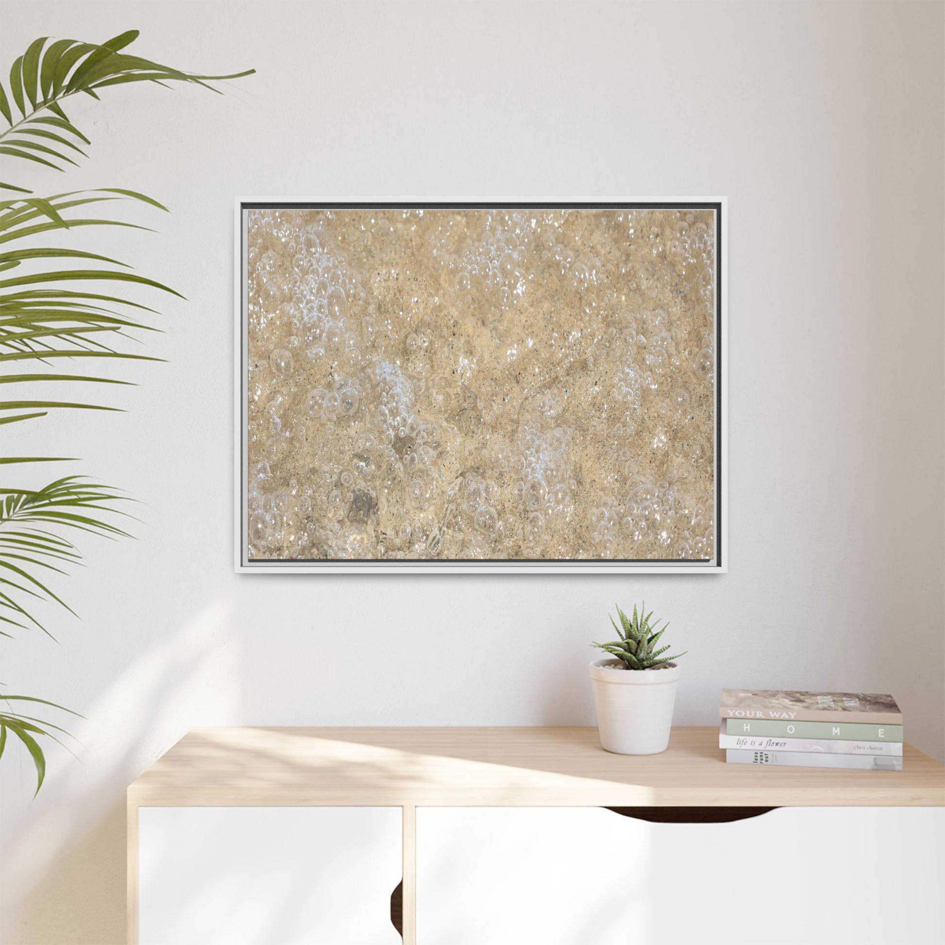 Bubbling Sand - Unique Stretched Canvas Wall Art - Art By Earth