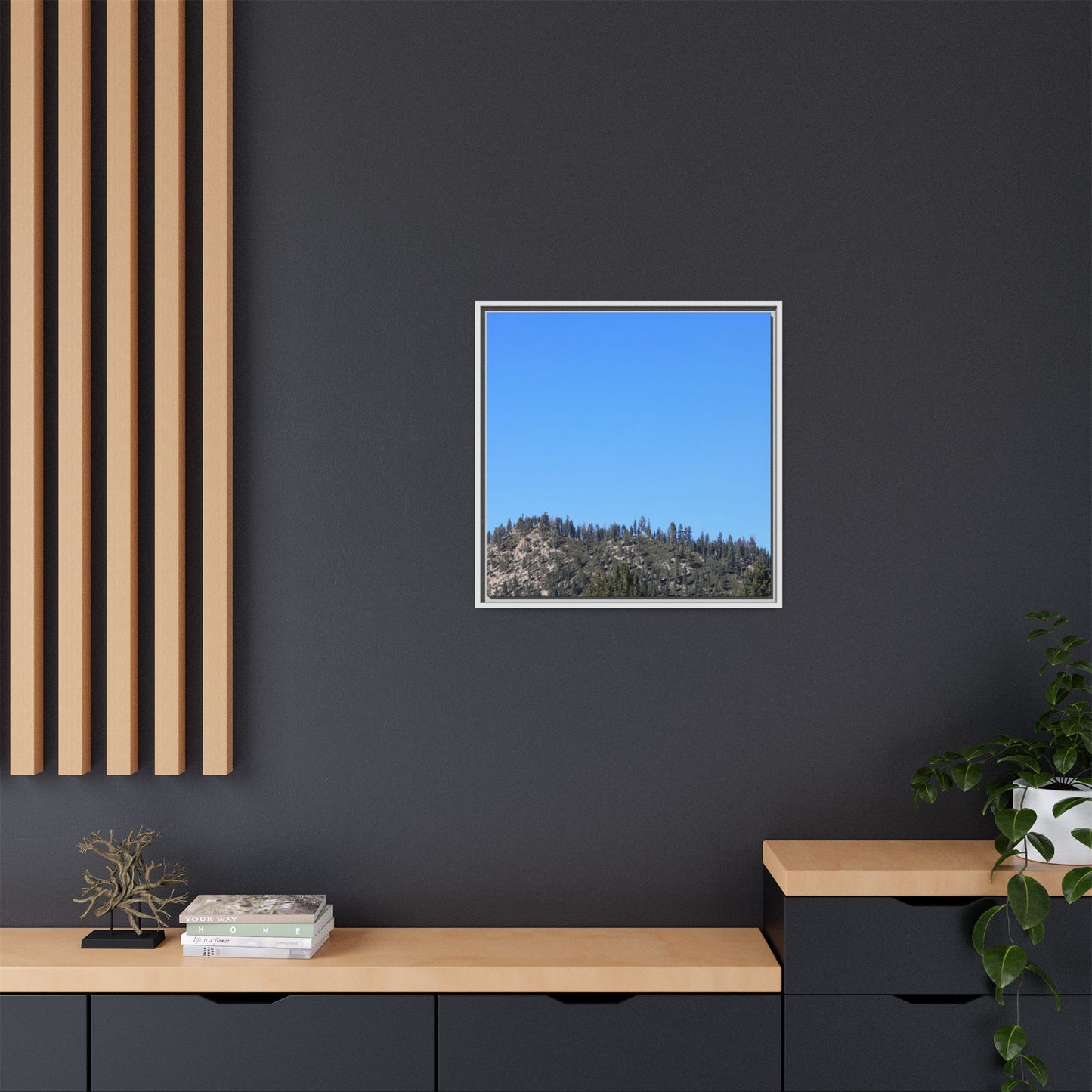 Blue Silence - Unique Stretched Canvas Wall Art