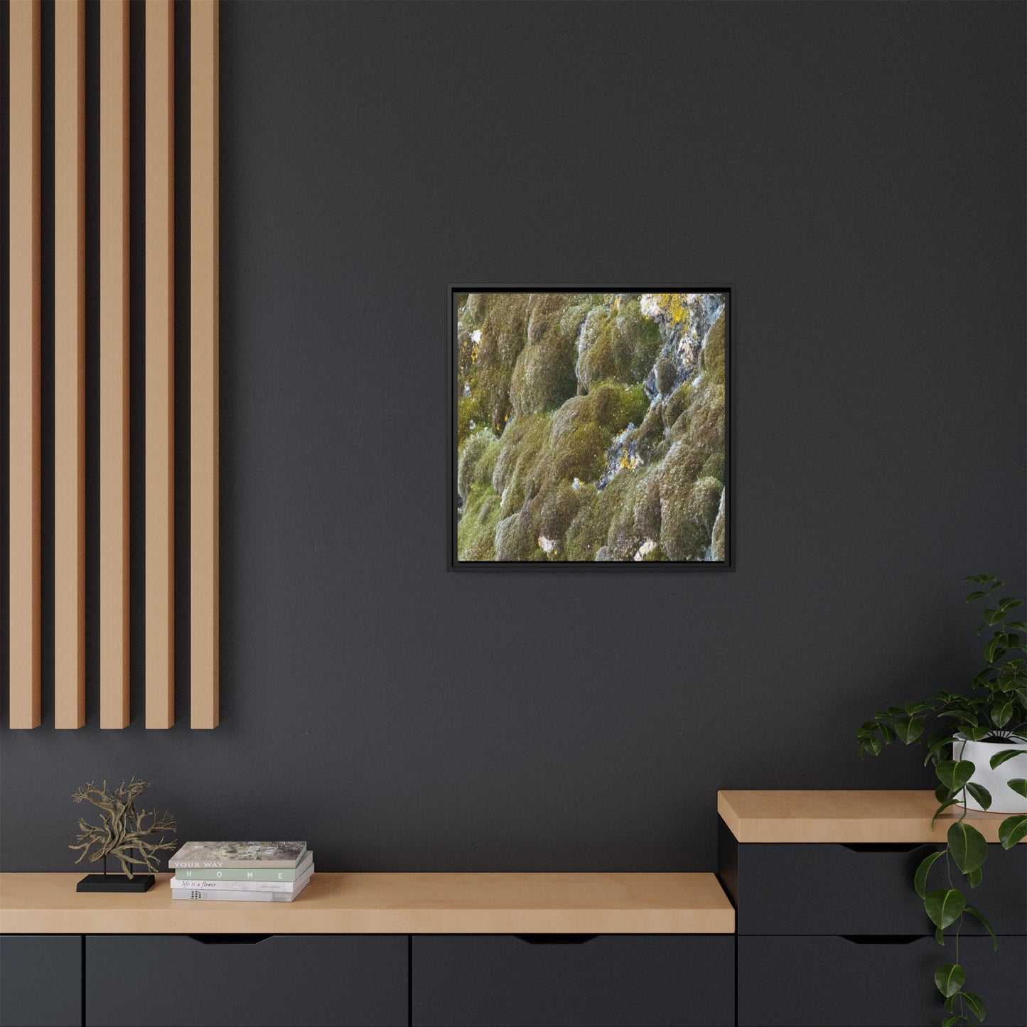 Moss Symphony - Unique Stretched Canvas Wall Art