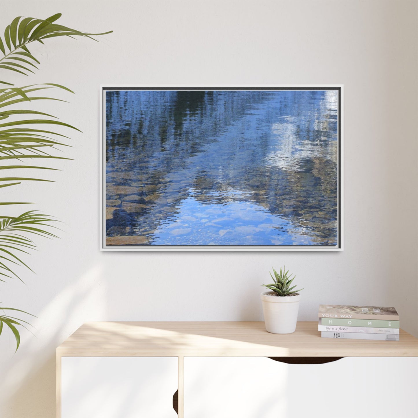 Reflected Stones - Unique Stretched Canvas Wall Art