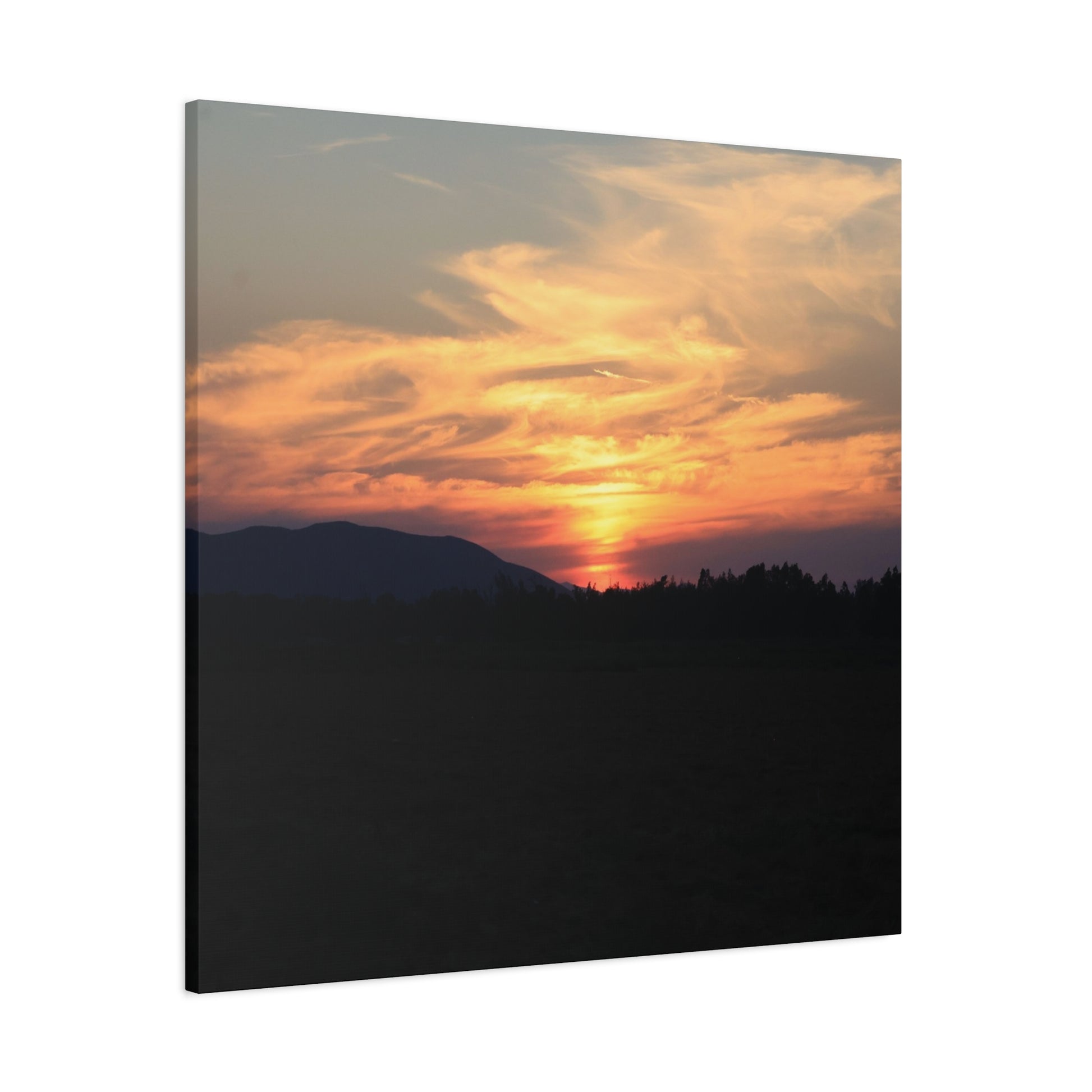 Mountain Twilight - Unique Frameless Canvas Wall Art - Art By Earth