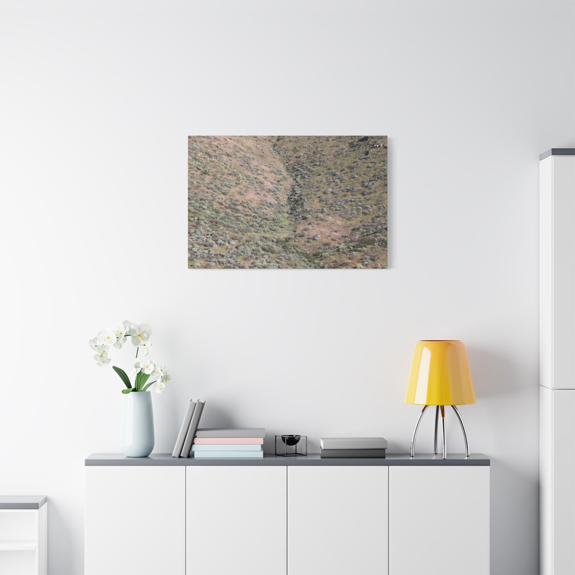 Desert Hillside - Unique Frameless Canvas Wall Art - Art By Earth