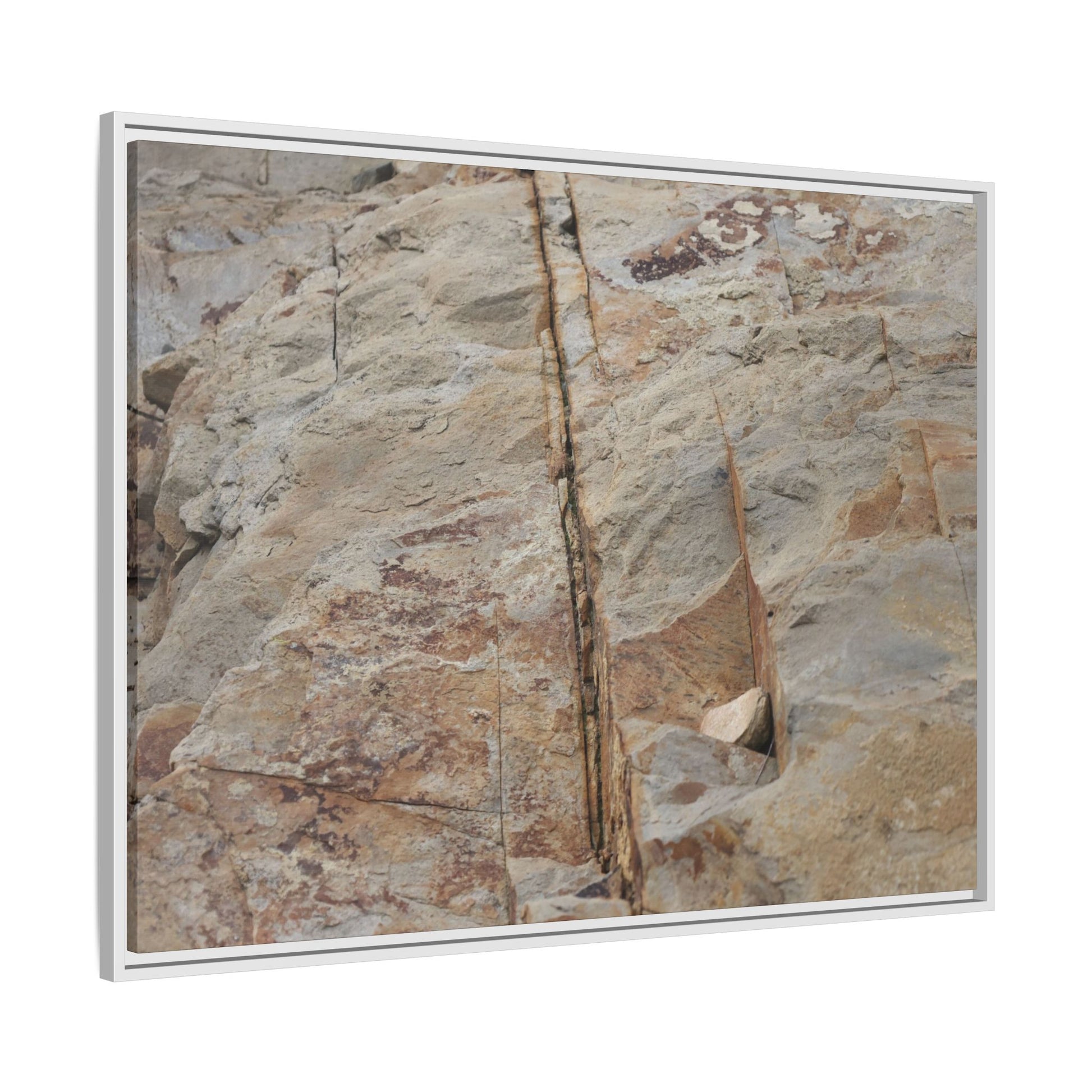 Sedimentary Symphony - Unique Stretched Canvas Wall Art - Art By Earth