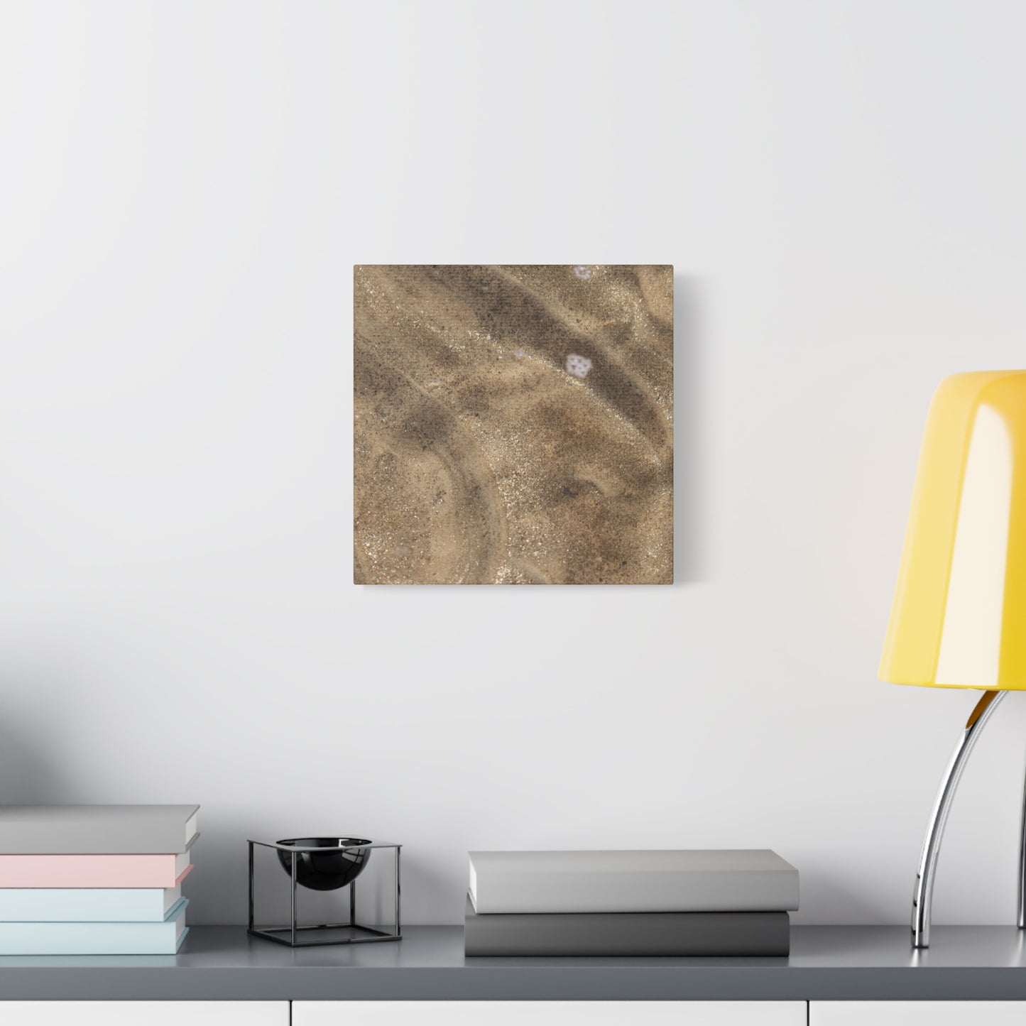 Sandy Shore Impressions - Unique Frameless Canvas Wall Art - Art By Earth