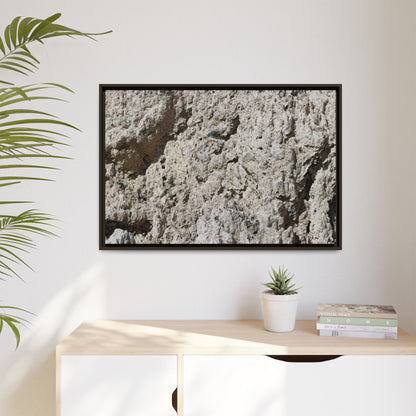 Weathered Stone Whispers - Unique Stretched Canvas Wall Art