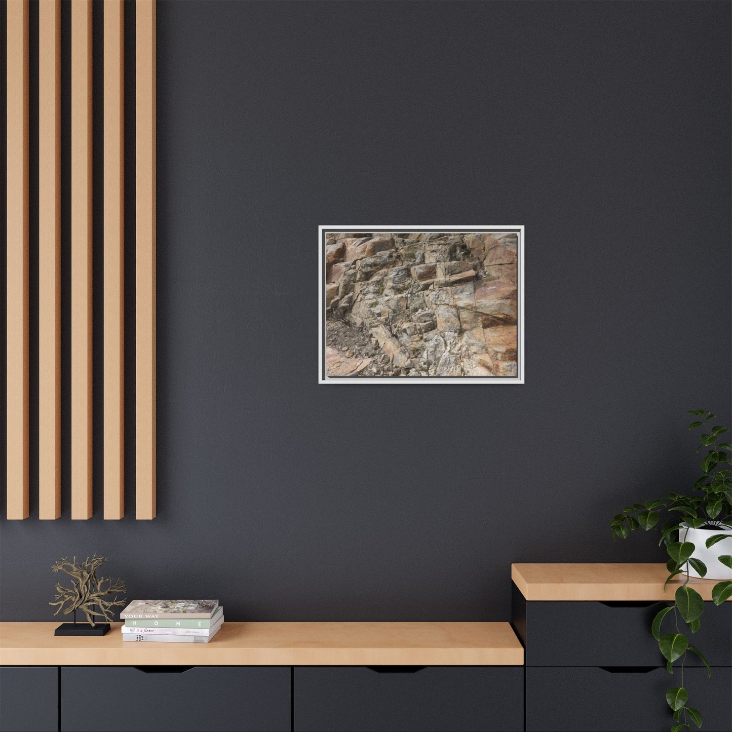 Stone's Silent Story - Unique Stretched Canvas Wall Art - Art By Earth