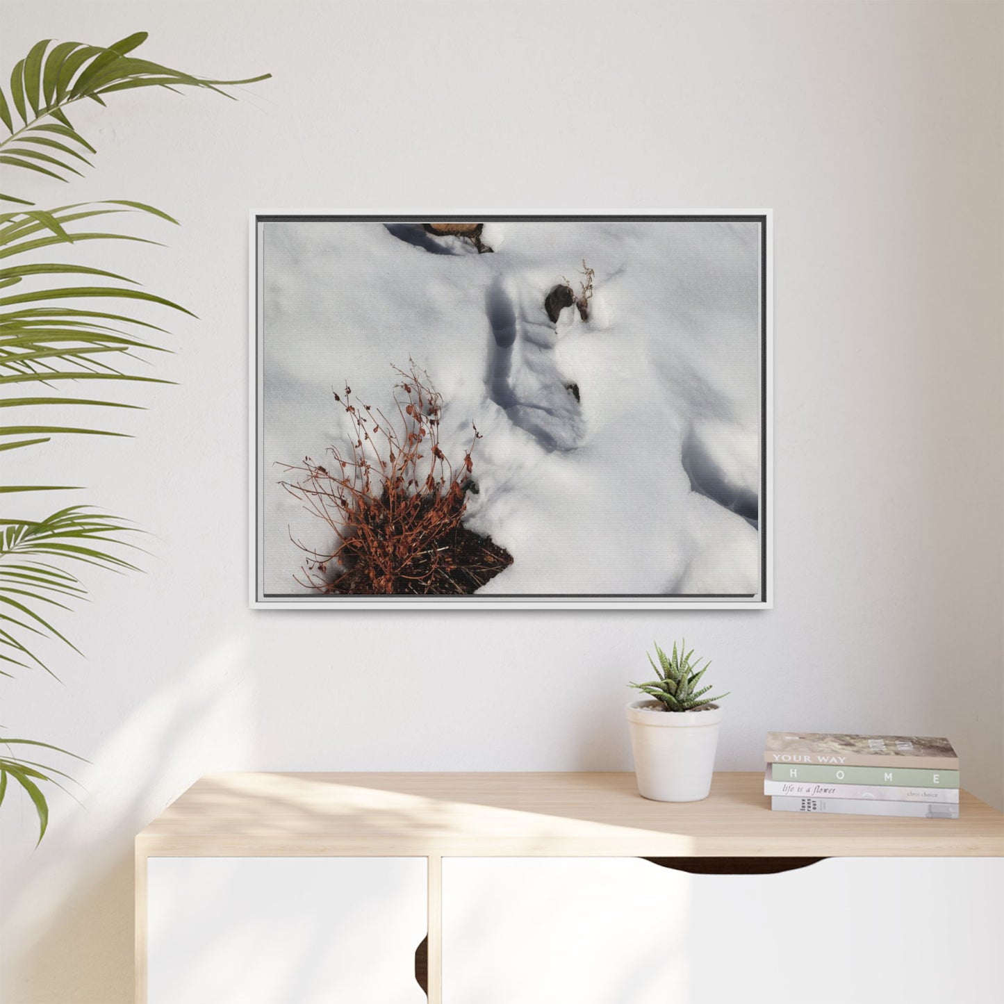 Frostbound Whispers - Unique Stretched Canvas Wall Art