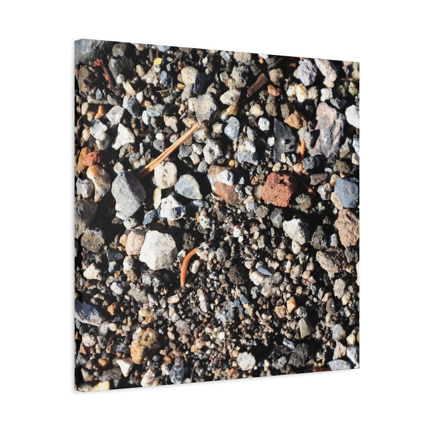 Scattered Stones - Unique Frameless Canvas Wall Art