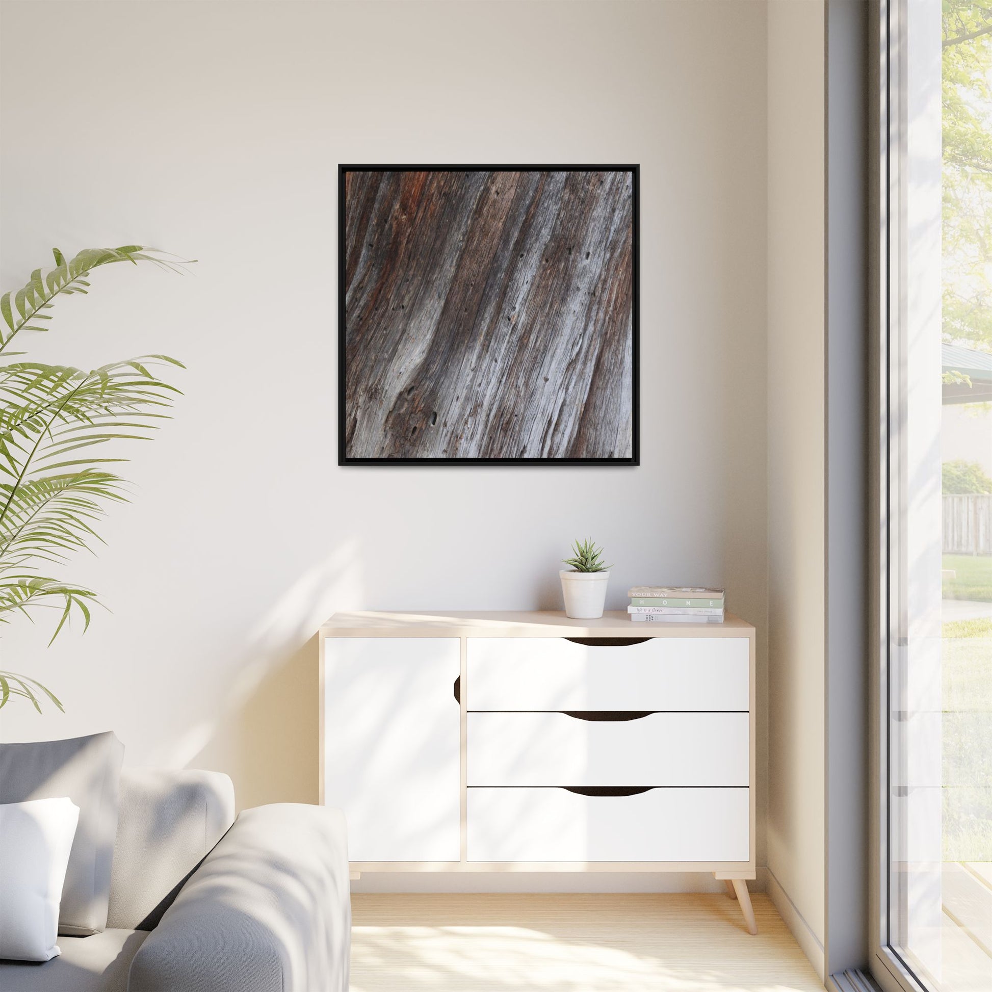 Aged Timber Texture - Unique Stretched Canvas Wall Art - Art By Earth