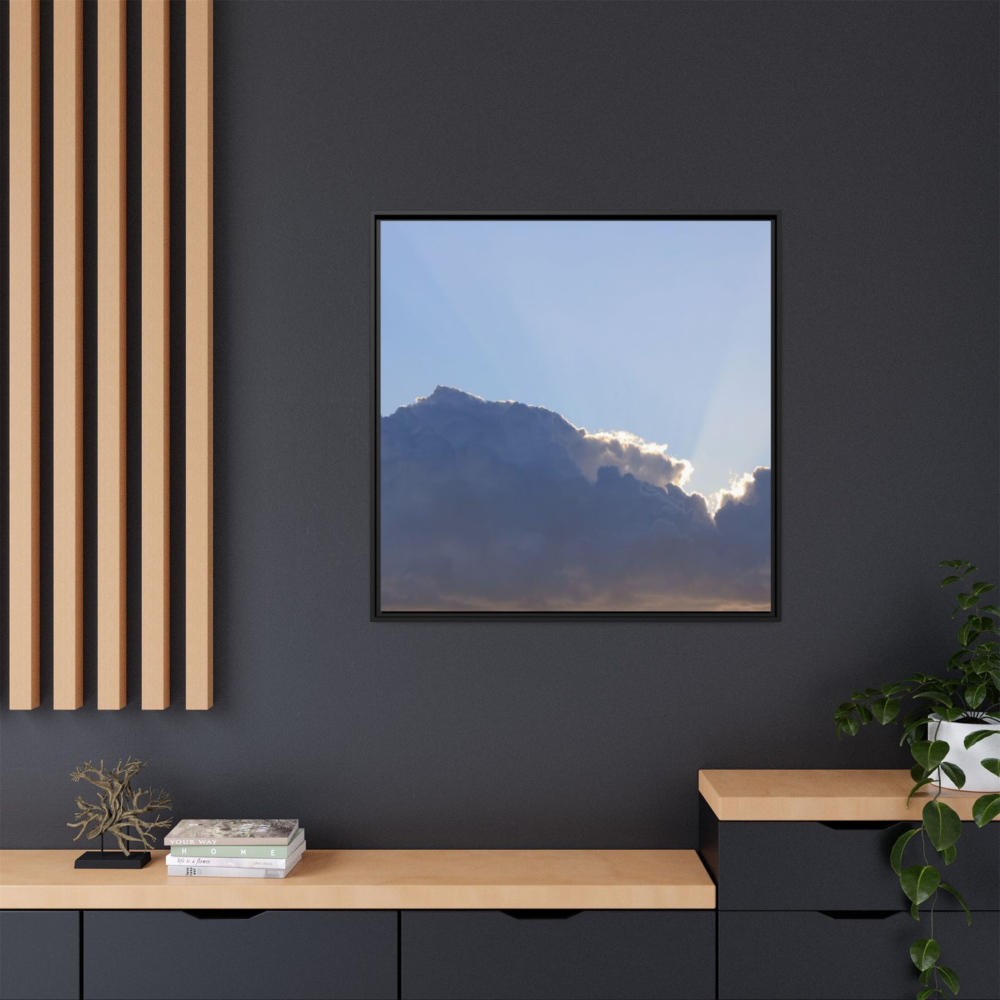 Cloud Divide - Unique Stretched Canvas Wall Art - Art By Earth