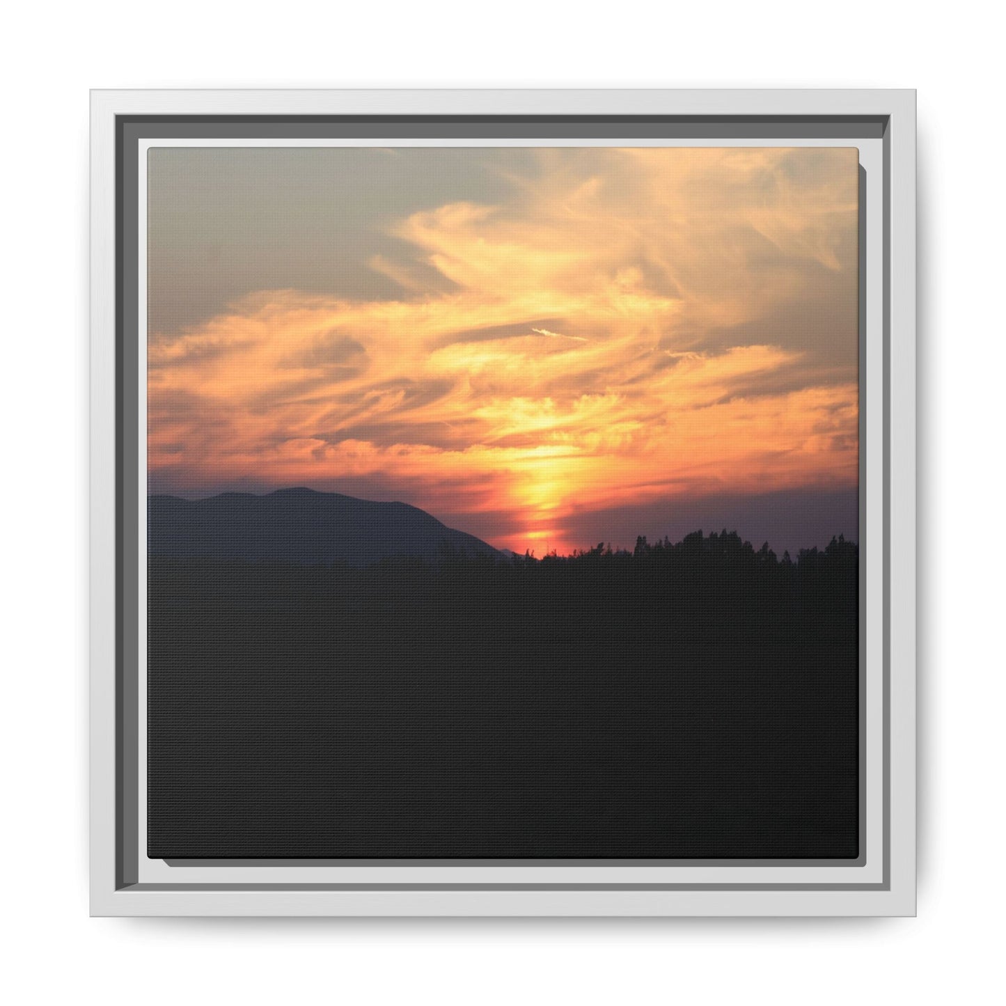 Gilded Horizon - Unique Stretched Canvas Wall Art - Art By Earth