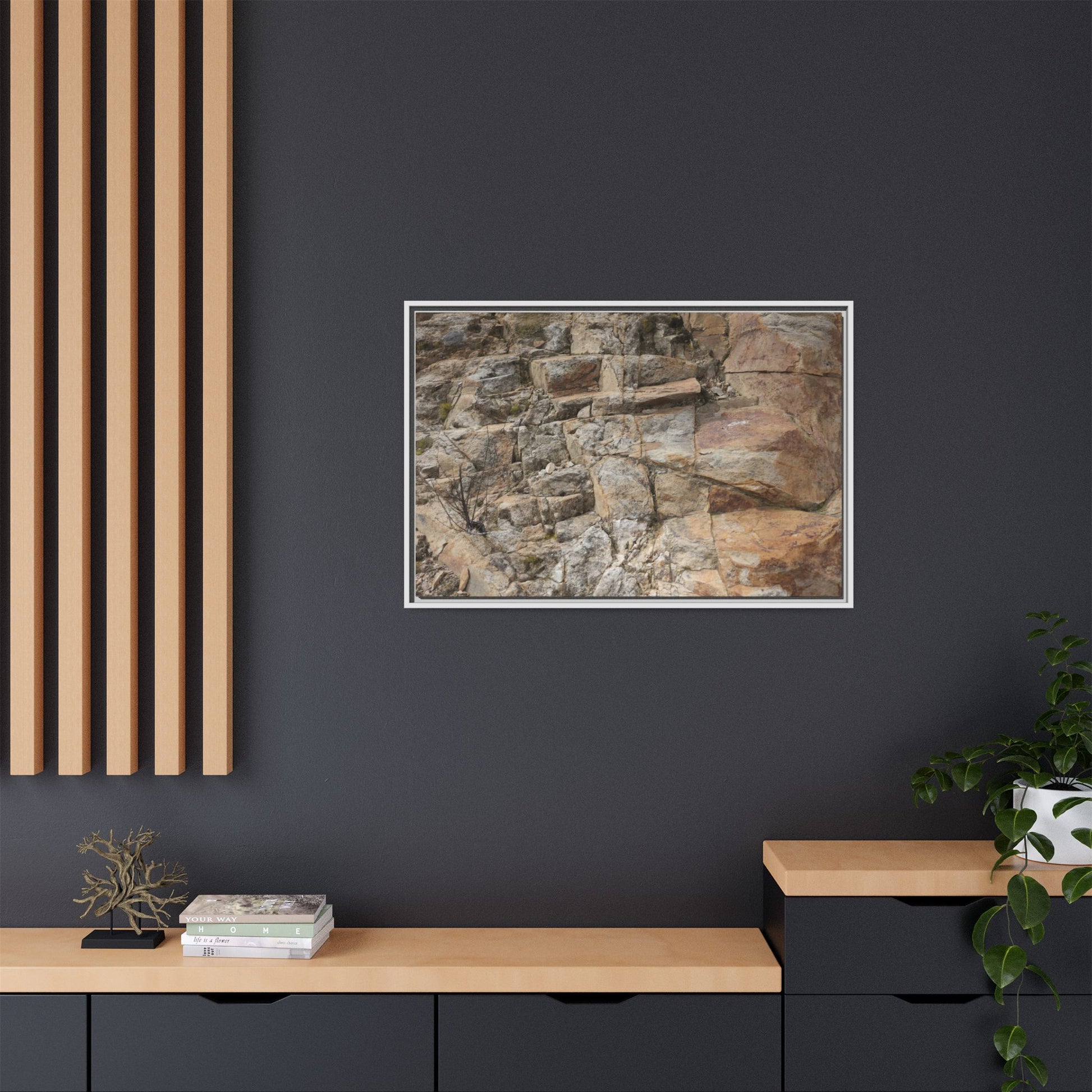 Sandstone Symphony - Unique Stretched Canvas Wall Art - Art By Earth