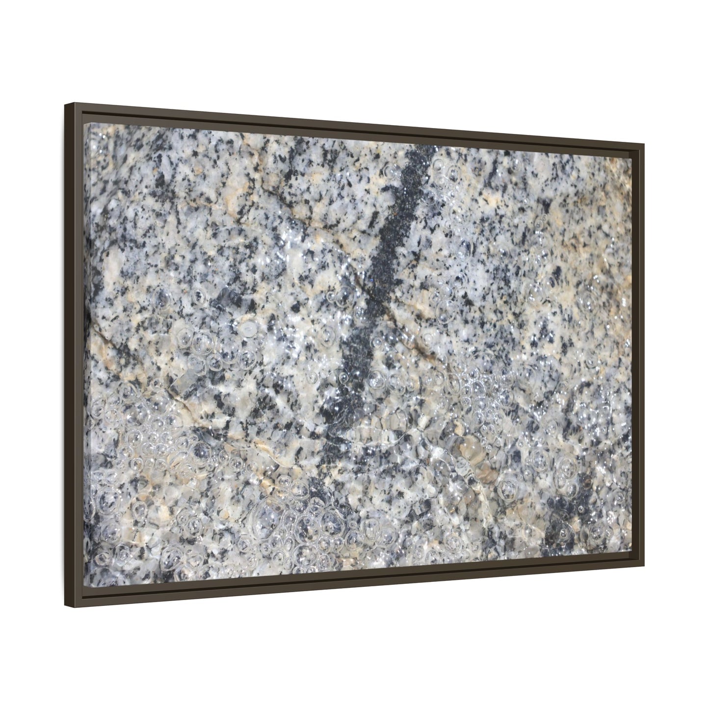 Granite Bubbles - Unique Stretched Canvas Wall Art - Art By Earth