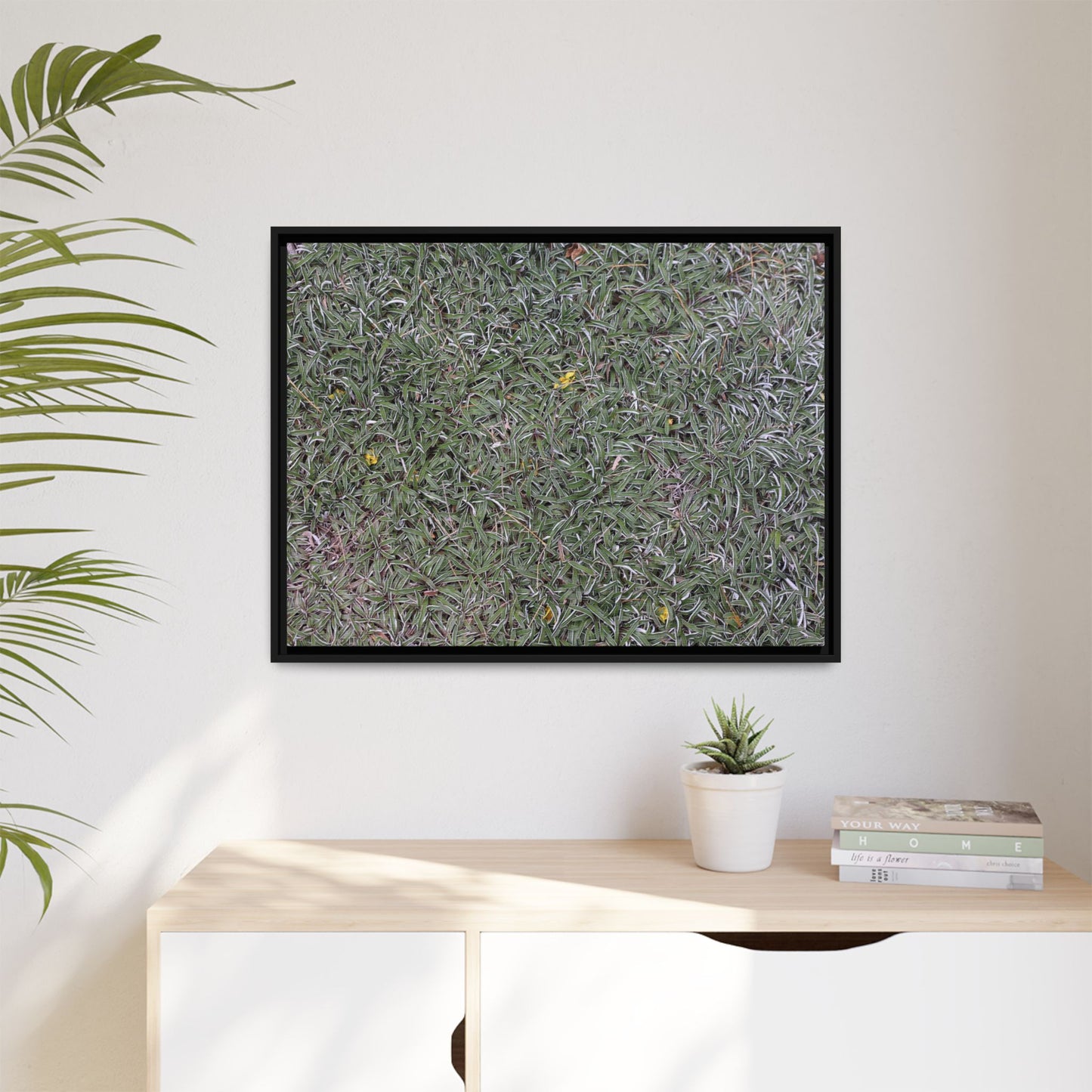 Grassy Texture - Unique Stretched Canvas Wall Art - Art By Earth