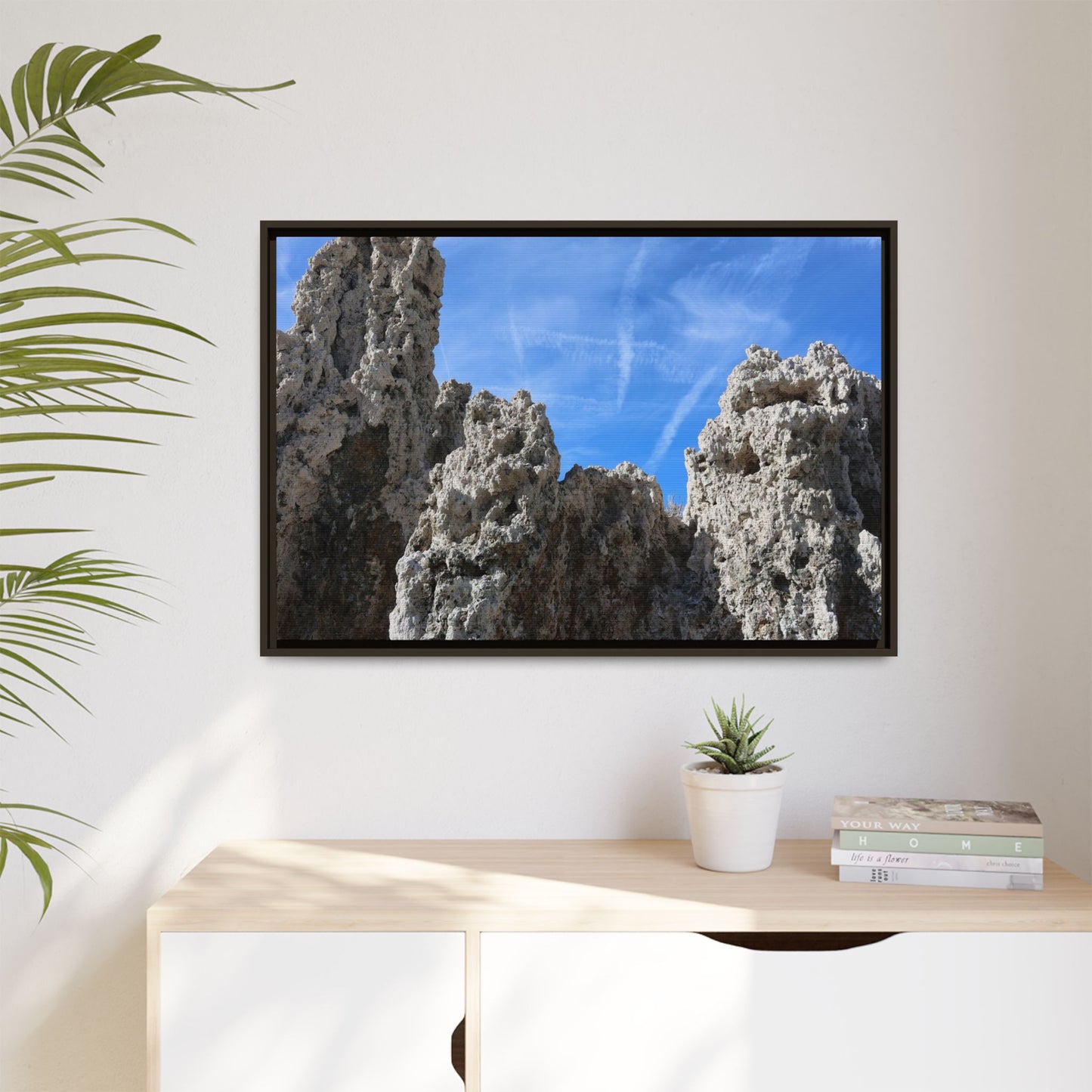 Weathered Sentinels - Unique Stretched Canvas Wall Art