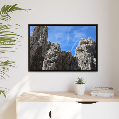 Weathered Sentinels - Unique Stretched Canvas Wall Art