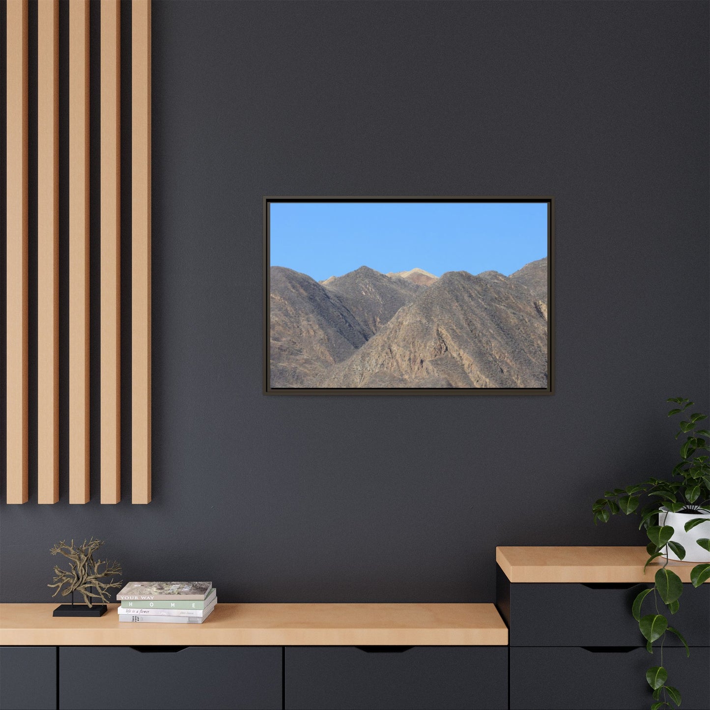 Echoes of Barren Peaks - Unique Stretched Canvas Wall Art - Art By Earth