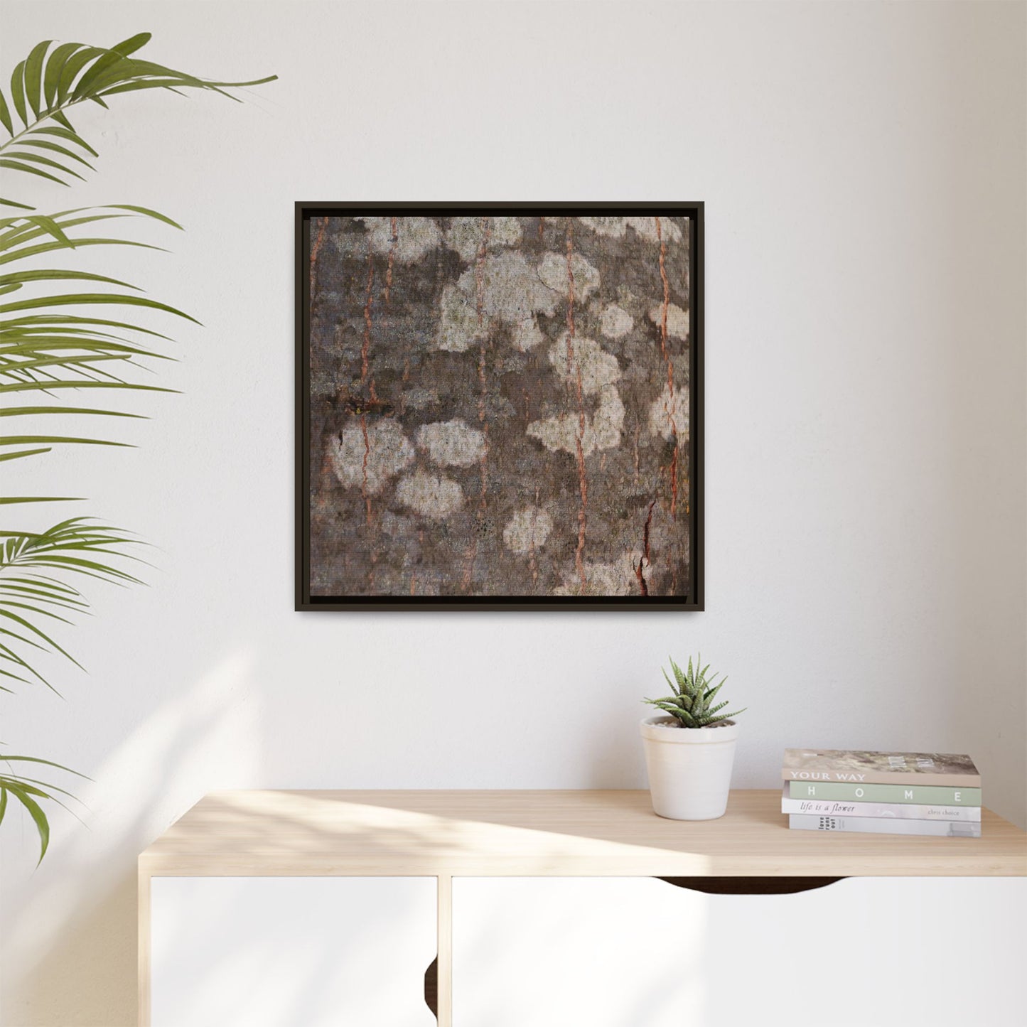 Lichen's Legacy - Unique Stretched Canvas Wall Art - Art By Earth