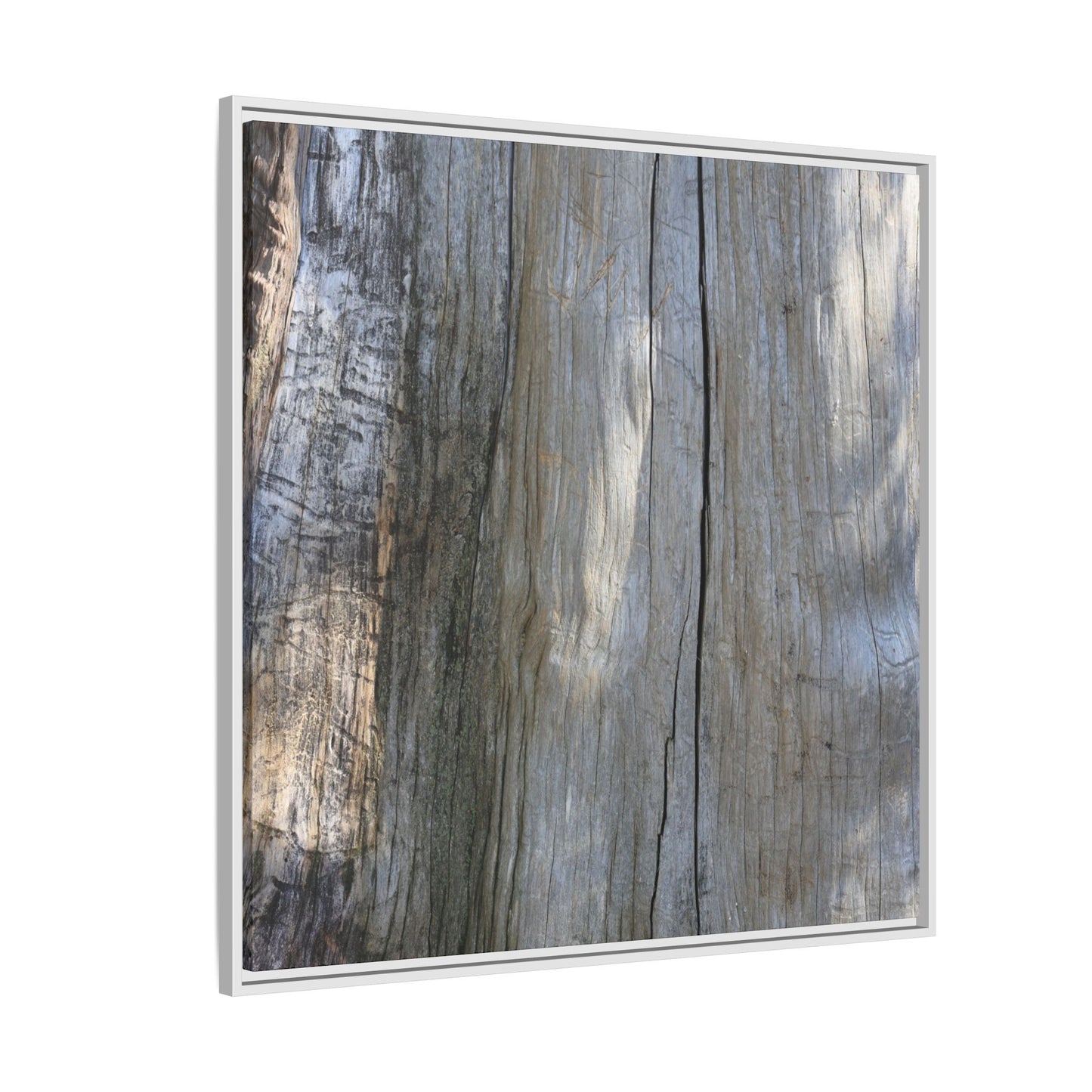 Cracked Timber Texture - Unique Stretched Canvas Wall Art