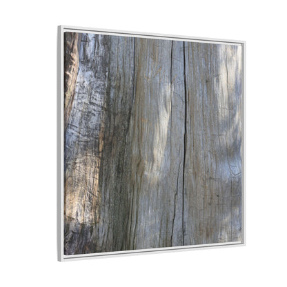 Cracked Timber Texture - Unique Stretched Canvas Wall Art