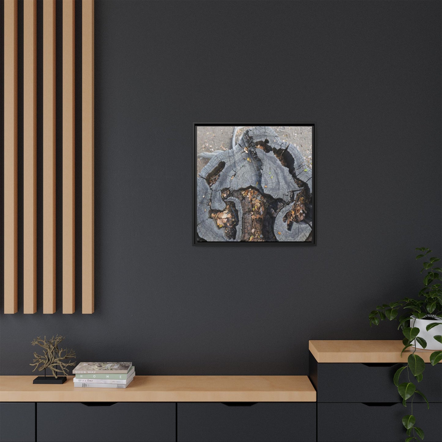 Time's Fractal Memory - Unique Stretched Canvas Wall Art - Art By Earth