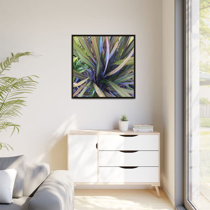 Radiant Leaves - Unique Stretched Canvas Wall Art - Art By Earth