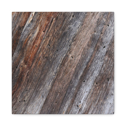 Aged Timber Surface - Unique Frameless Canvas Wall Art - Art By Earth