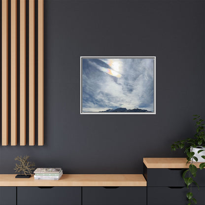 Whispers of Winter's Embrace - Unique Stretched Canvas Wall Art