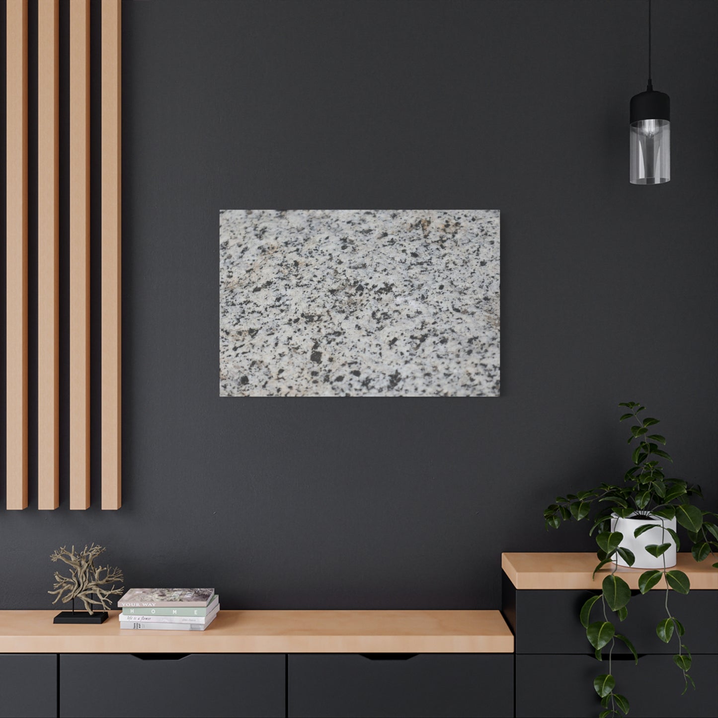 Speckled Silence - Unique Frameless Canvas Wall Art - Art By Earth