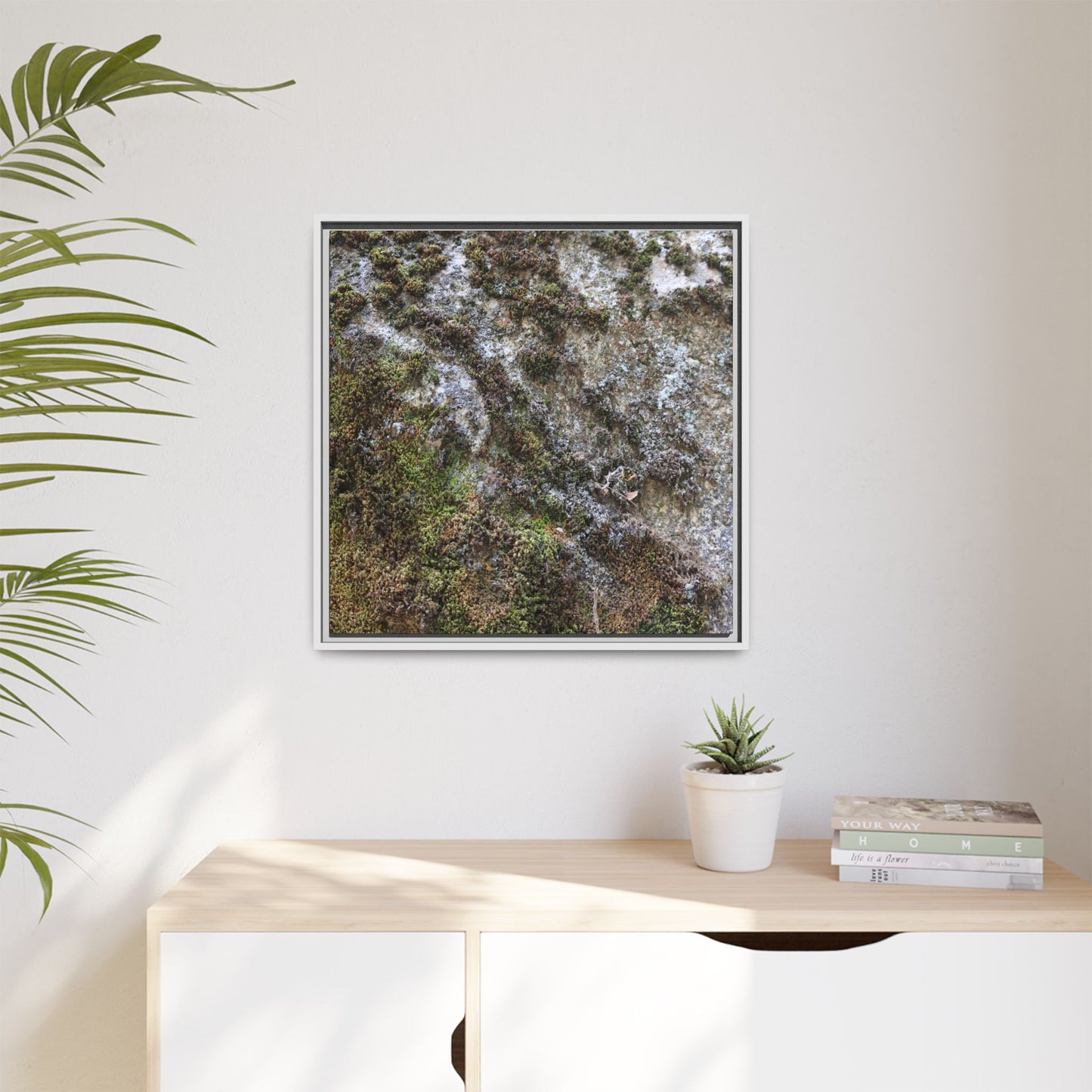 Mossy Whispers - Unique Stretched Canvas Wall Art - Art By Earth