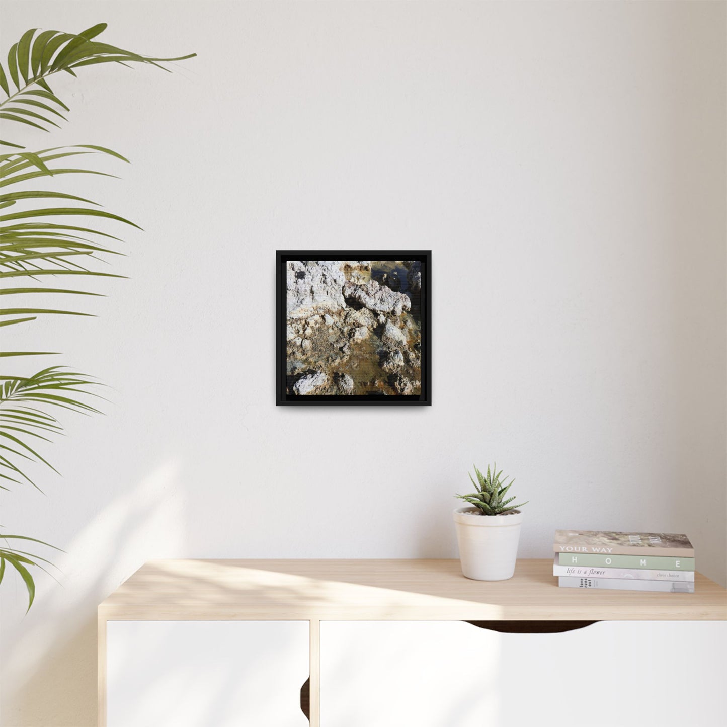 Strata of Silence - Unique Stretched Canvas Wall Art