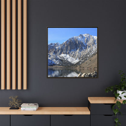 Frozen Reflection - Unique Stretched Canvas Wall Art