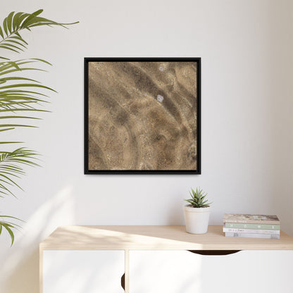Underwater Sand Exploration - Unique Stretched Canvas Wall Art - Art By Earth