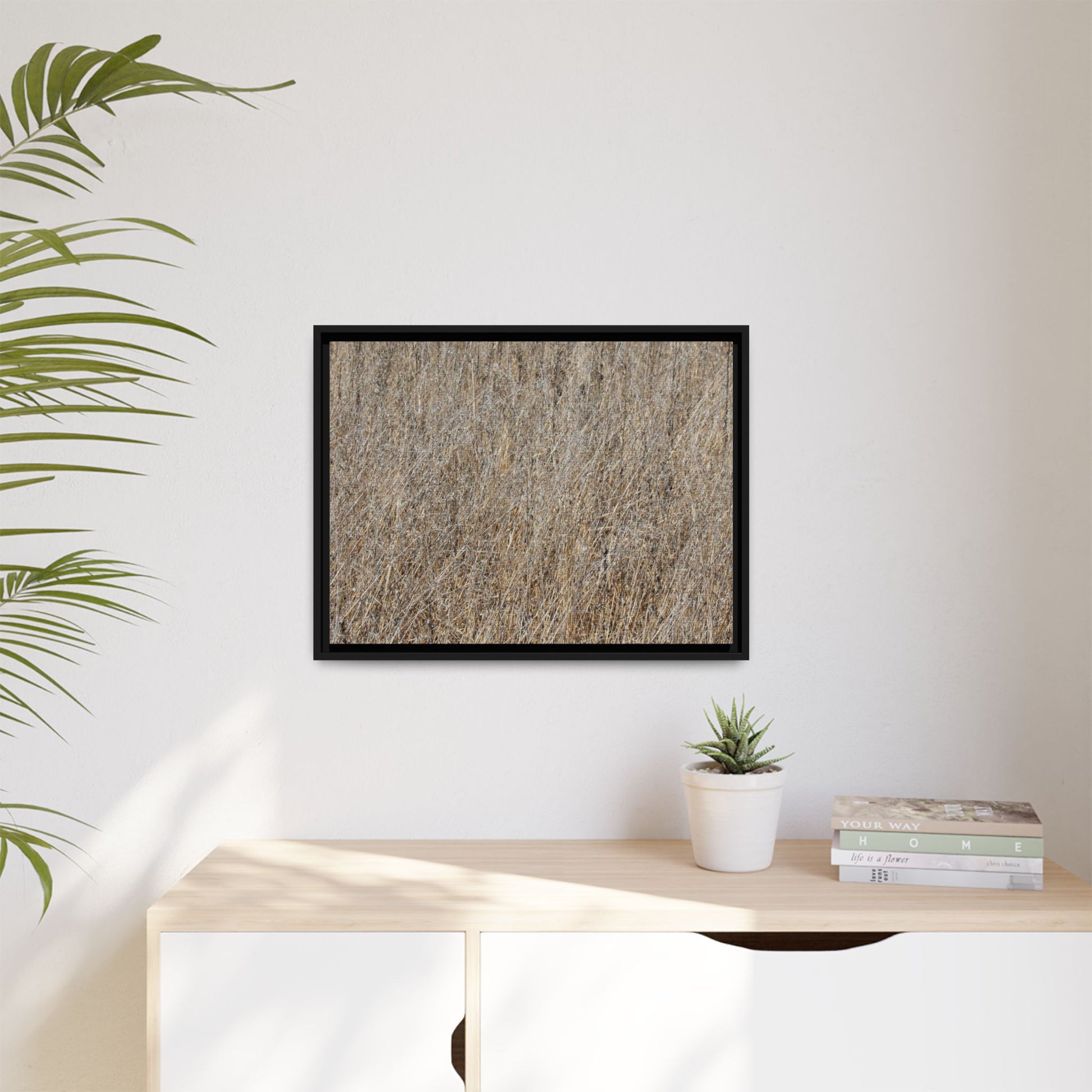 Dry Straw Symphony - Unique Stretched Canvas Wall Art - Art By Earth